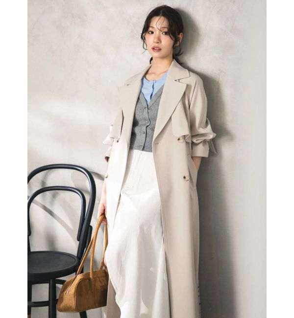 MERCURYDUO「バックチュールトレンチコート」|トレンチコート|