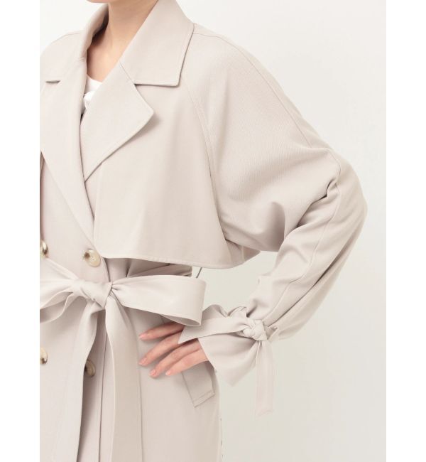 MERCURYDUO「バックチュールトレンチコート」|トレンチコート|