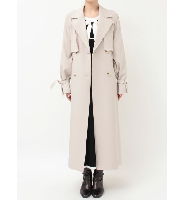 MERCURYDUO「バックチュールトレンチコート」|トレンチコート|