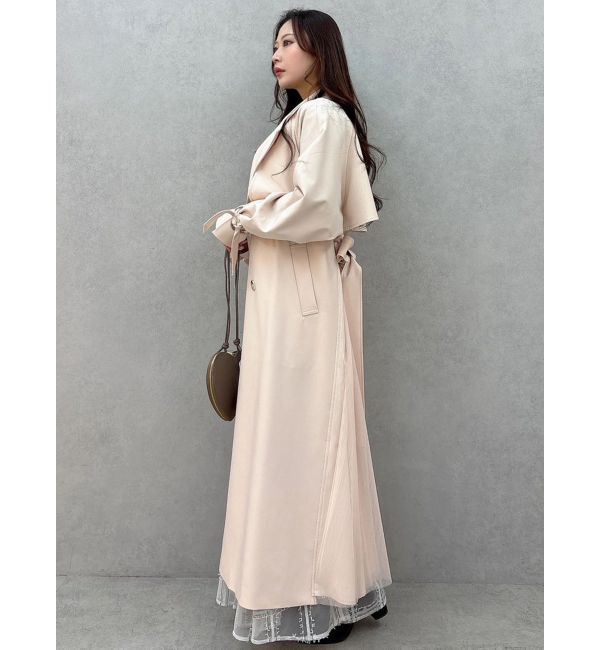 MERCURYDUO「バックチュールトレンチコート」|トレンチコート|