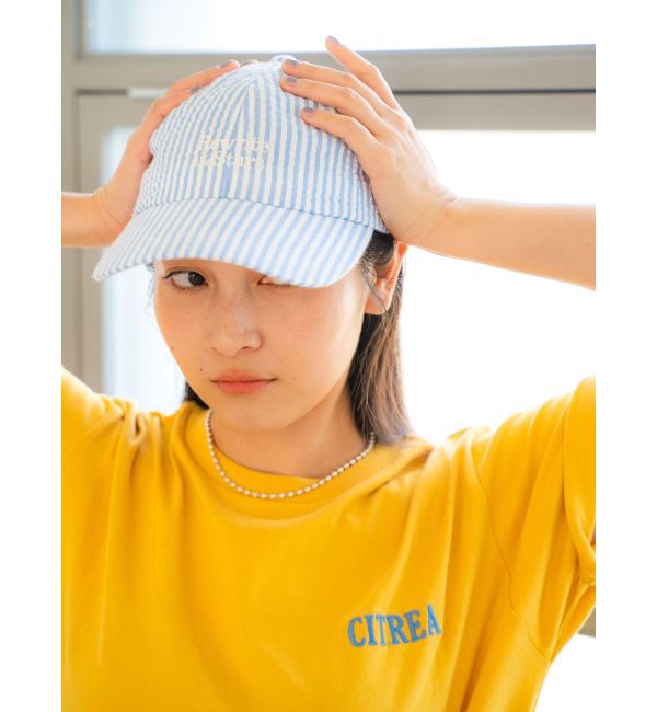 Ungrid「サッカーストライプキャップ」|キャップ・キャスケット|