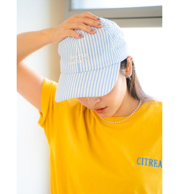 Ungrid「サッカーストライプキャップ」|キャップ・キャスケット|