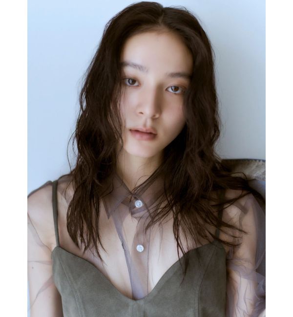 Ungrid「【展示会人気NO.1】チュールレイヤードルーズシャツ」|シャツ・ブラウス|