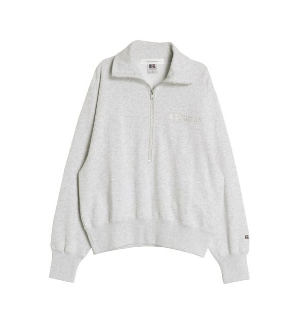 LAGUNAMOON「【RUSSELLコラボ】フロントZIPプルオーバー」|スウェット・ジャージ|ライトグレー