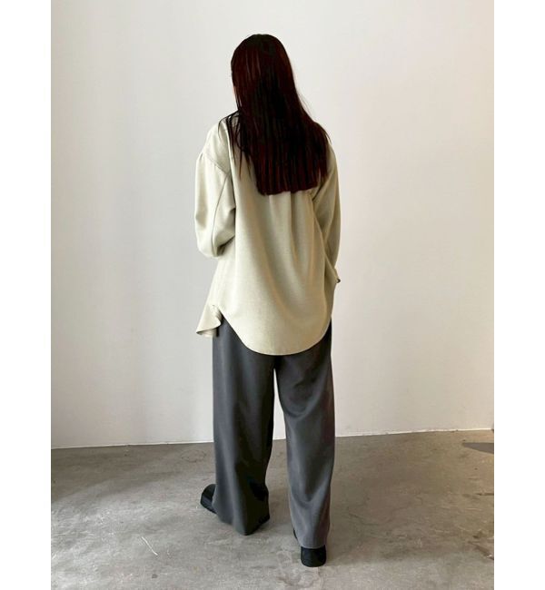 LAGUNAMOON「ツイードビッグシャツ」|シャツ・ブラウス|