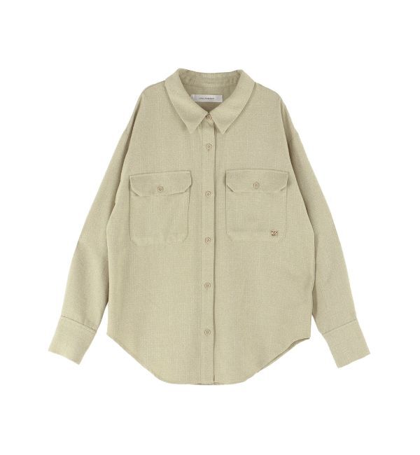 LAGUNAMOON「ツイードビッグシャツ」|シャツ・ブラウス|