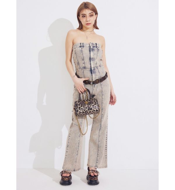 EVRIS「デニムベアロンパース」|オールインワン|