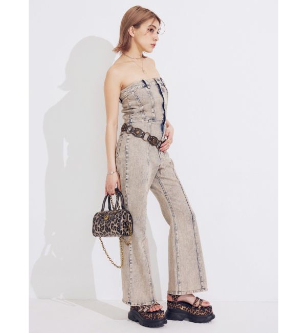 EVRIS「デニムベアロンパース」|オールインワン|