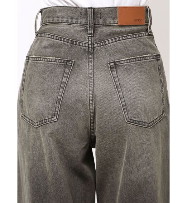 EVRIS「グランジダメージワイドデニムパンツ」|デニム|