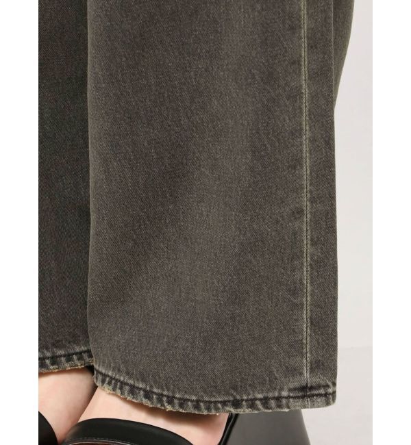 EVRIS「グランジダメージワイドデニムパンツ」|デニム|