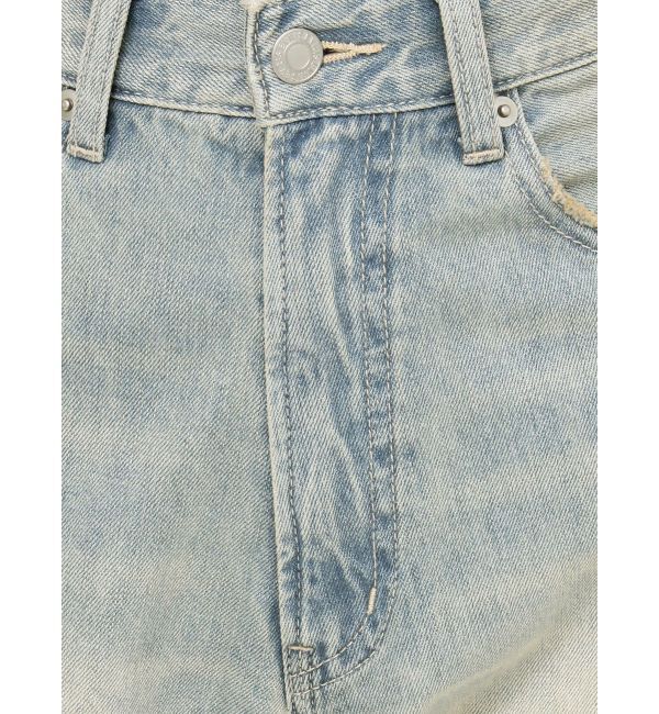 EVRIS「グランジダメージワイドデニムパンツ」|デニム|