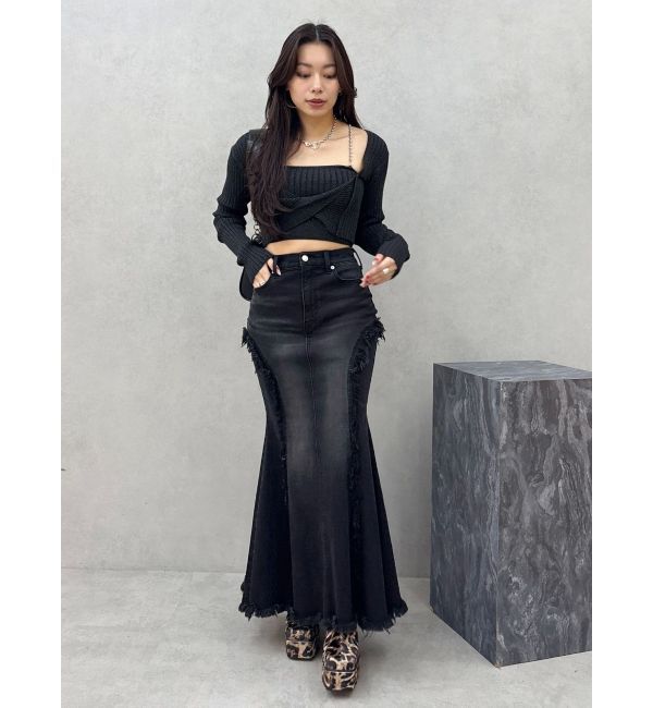 EVRIS「マーメイドデニムスカート」|スカート|