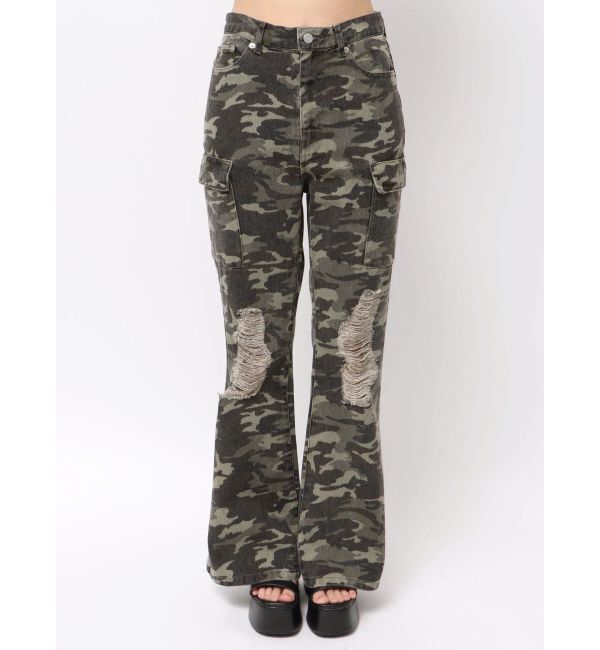 EVRIS「ダメージフレアパンツ」|その他|