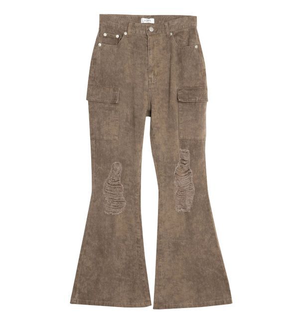 EVRIS「ダメージフレアパンツ」|その他|