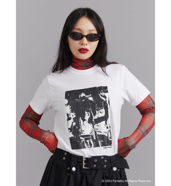 jouetie「【JANIS】Distressed photo print t-shirts【コラボ】」|Tシャツ・カットソー|