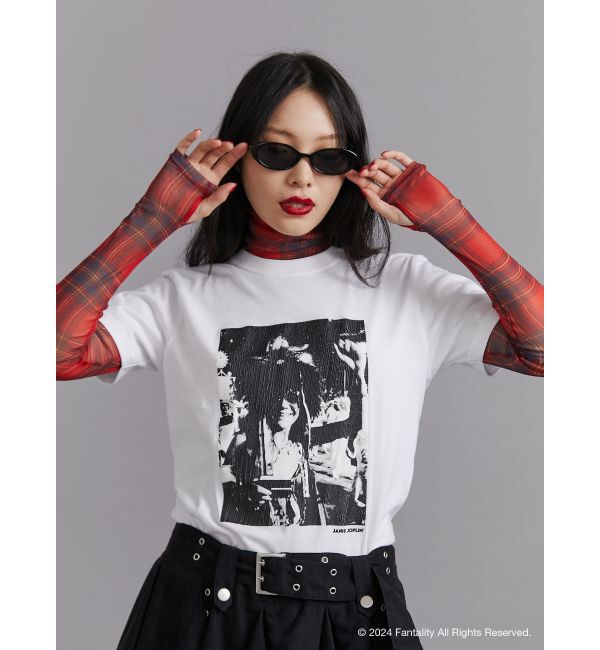 jouetie「【JANIS】Distressed photo print t-shirts【コラボ】」|Tシャツ・カットソー|
