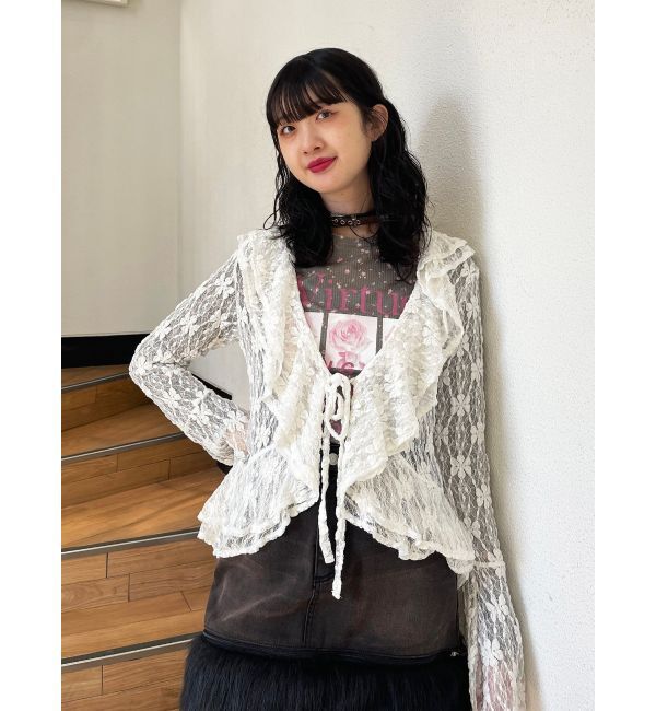 jouetie「ラッフルフリルレースブラウス」|シャツ・ブラウス|オフホワイト