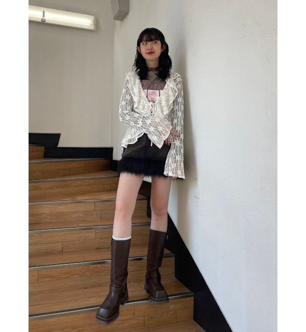 jouetie「ラッフルフリルレースブラウス」|シャツ・ブラウス|