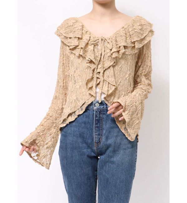 jouetie「ラッフルフリルレースブラウス」|シャツ・ブラウス|