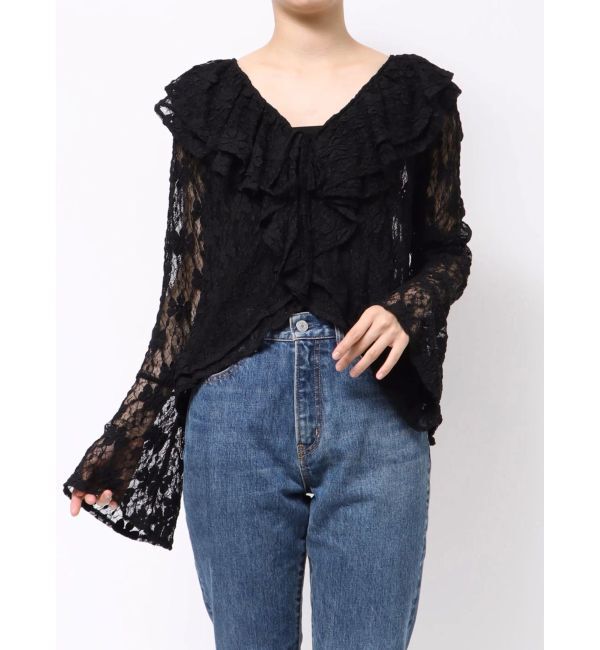 jouetie「ラッフルフリルレースブラウス」|シャツ・ブラウス|