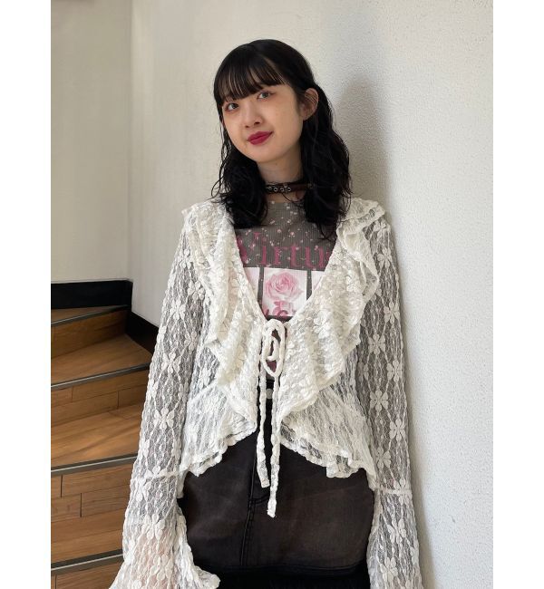 jouetie「ラッフルフリルレースブラウス」|シャツ・ブラウス|