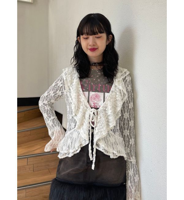 jouetie「ラッフルフリルレースブラウス」|シャツ・ブラウス|