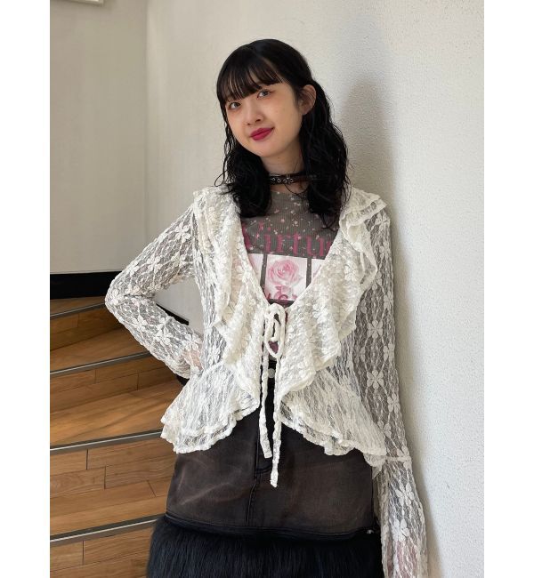 jouetie「ラッフルフリルレースブラウス」|シャツ・ブラウス|