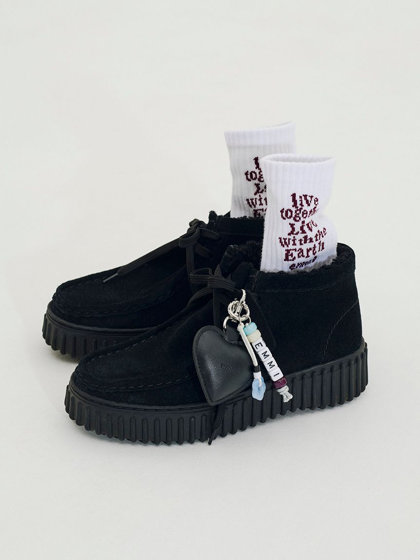 emmi atelier「【Global warming 】リブソックス」|ソックス|WHT