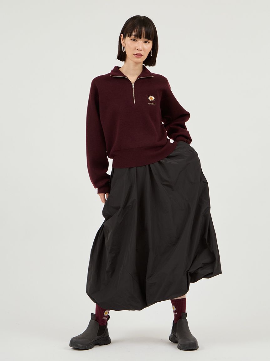 emmi atelier「【Global warming】ハーフジップニットトップス」|ニット・セーター|