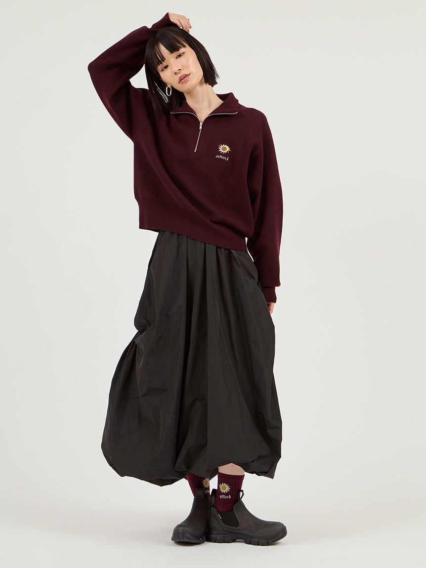 emmi atelier「【Global warming】ハーフジップニットトップス」|ニット・セーター|