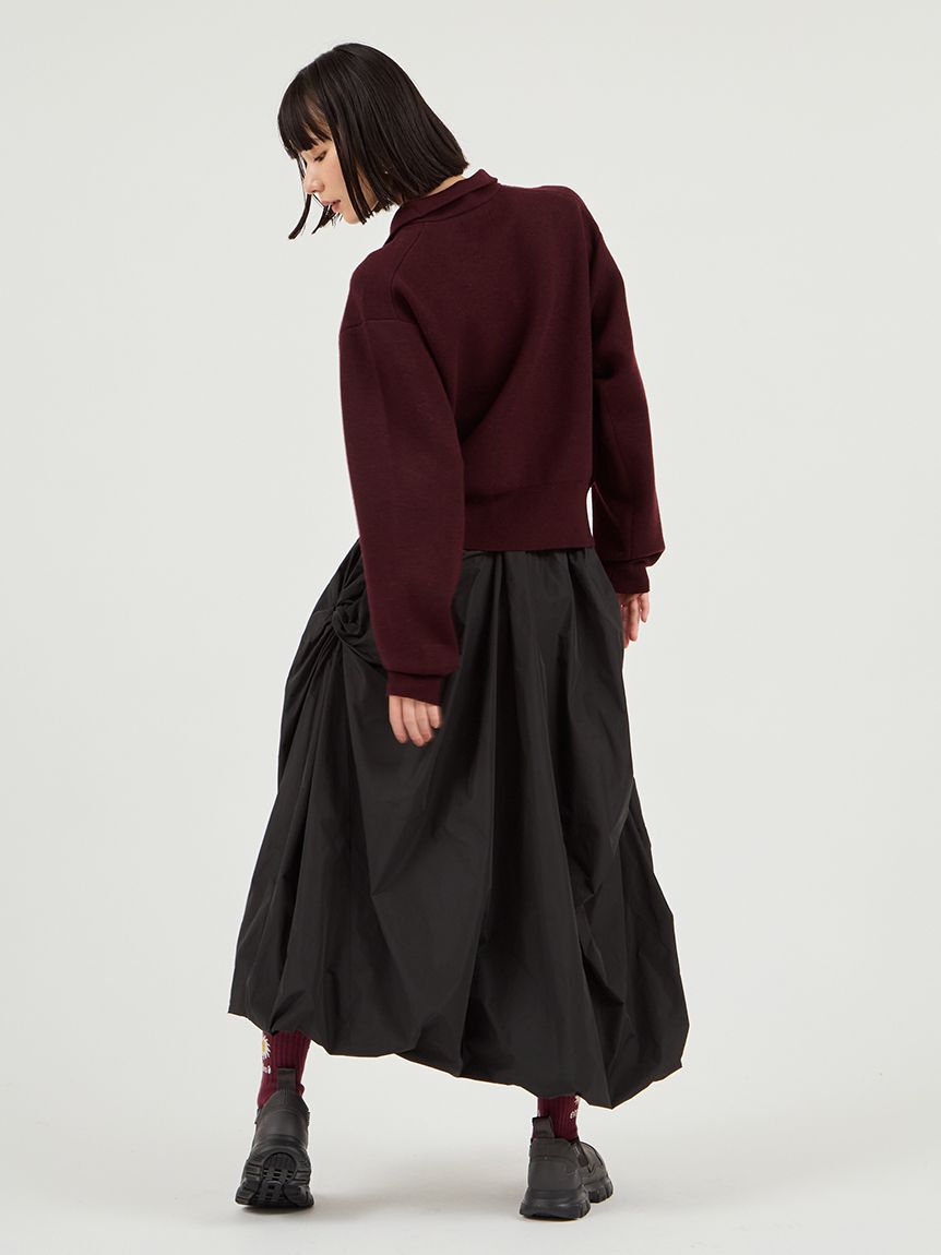 emmi atelier「【Global warming】ハーフジップニットトップス」|ニット・セーター|