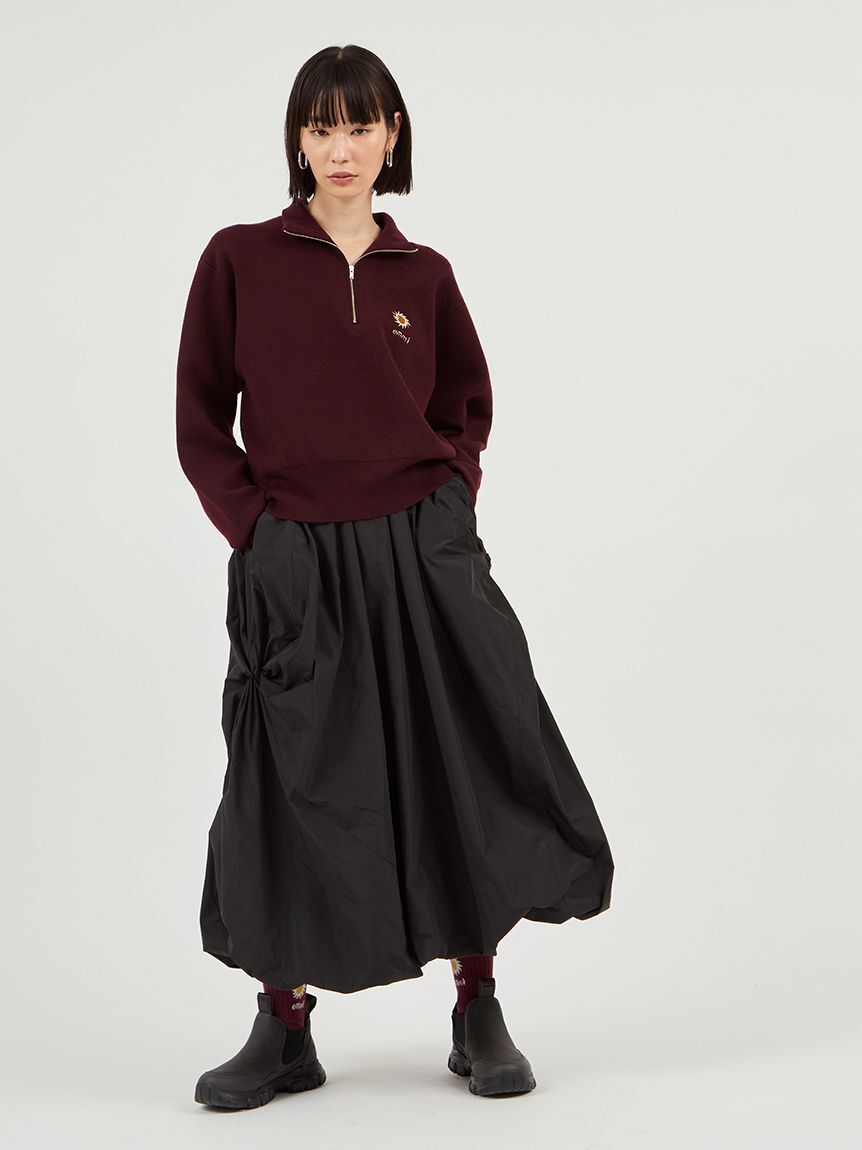 emmi atelier「【Global warming】ハーフジップニットトップス」|ニット・セーター|