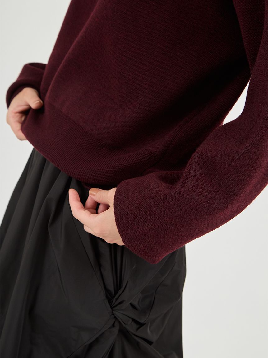 emmi atelier「【Global warming】ハーフジップニットトップス」|ニット・セーター|