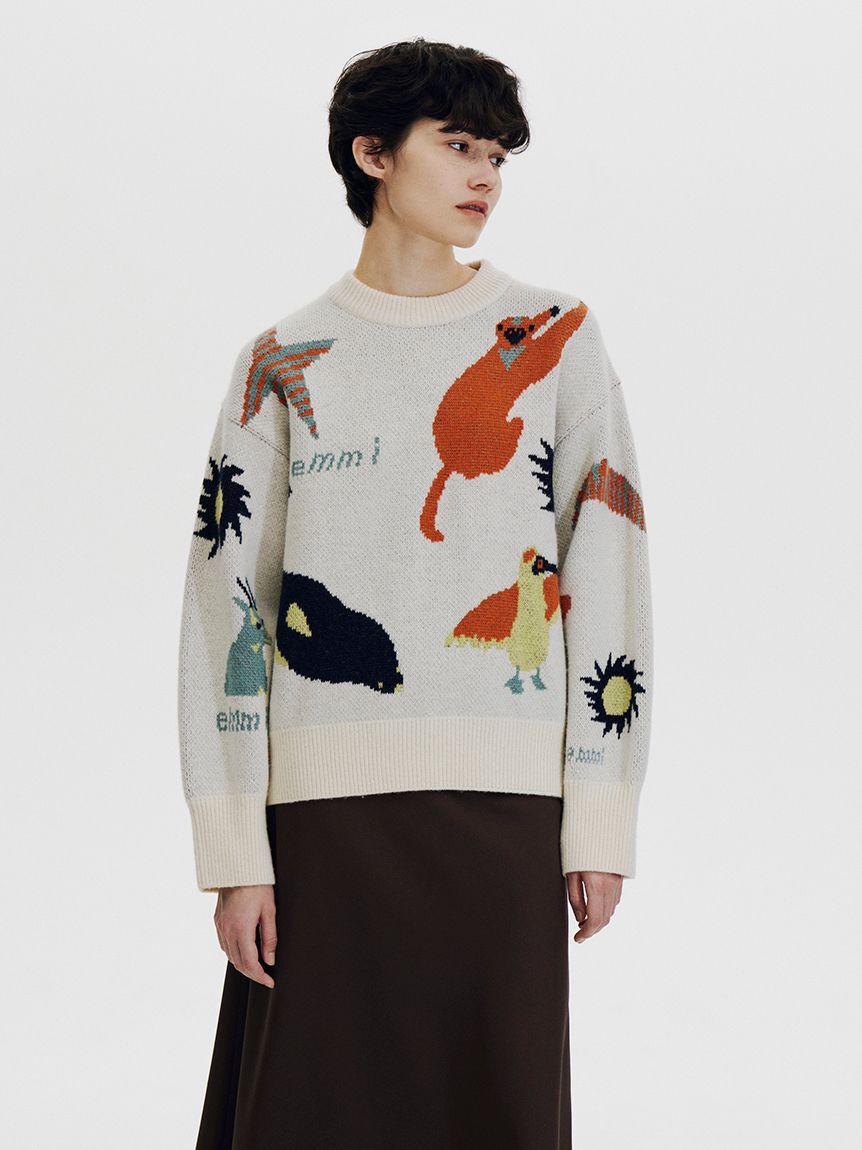 emmi atelier「【Global warming】 ジャガードニットトップス」|ニット・セーター|IVR