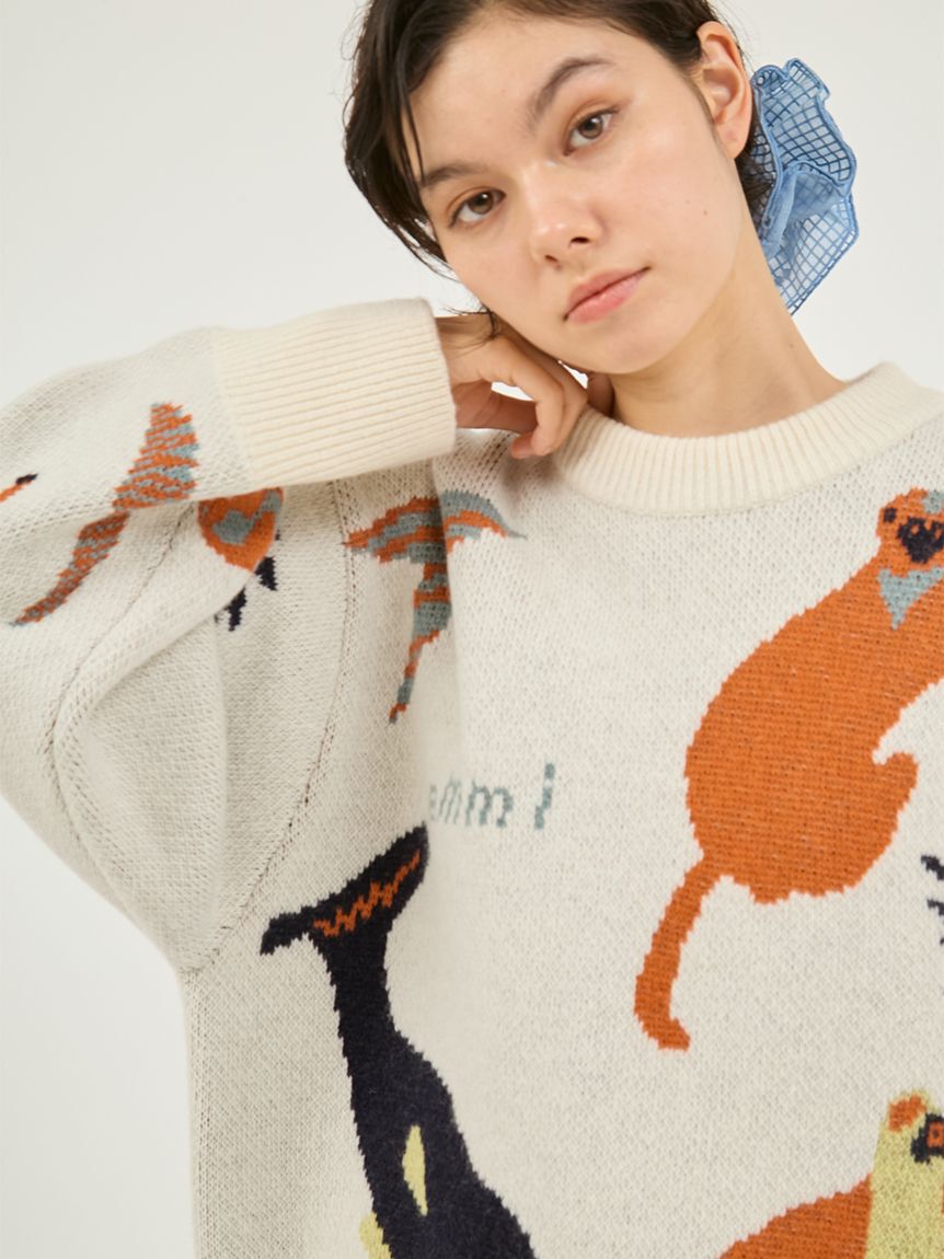 emmi atelier「【Global warming】 ジャガードニットトップス」|ニット・セーター|