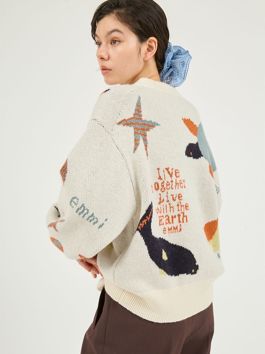 emmi atelier「【Global warming】 ジャガードニットトップス」|ニット・セーター|