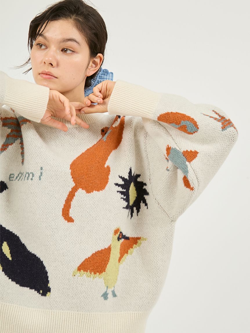 emmi atelier「【Global warming】 ジャガードニットトップス」|ニット・セーター|