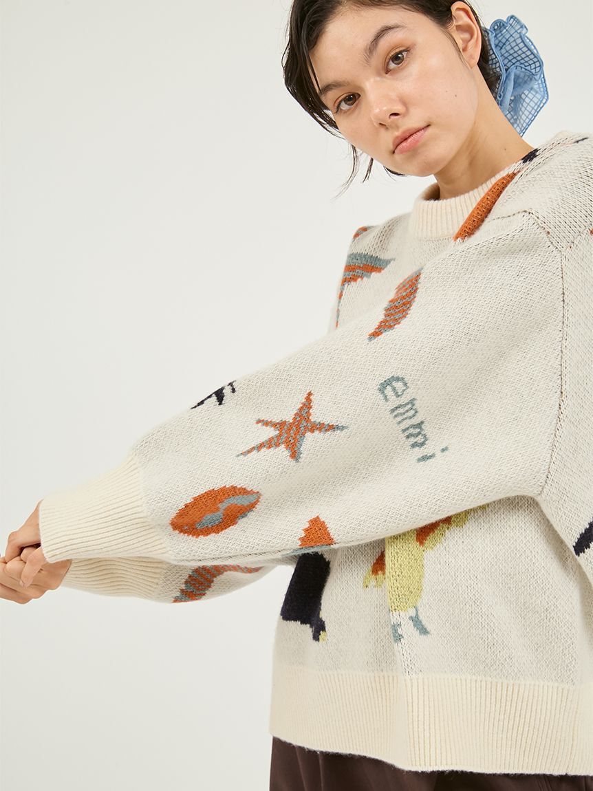 emmi atelier「【Global warming】 ジャガードニットトップス」|ニット・セーター|