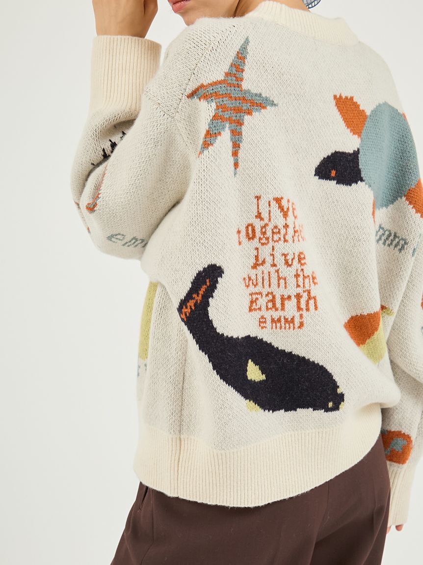 emmi atelier「【Global warming】 ジャガードニットトップス」|ニット・セーター|