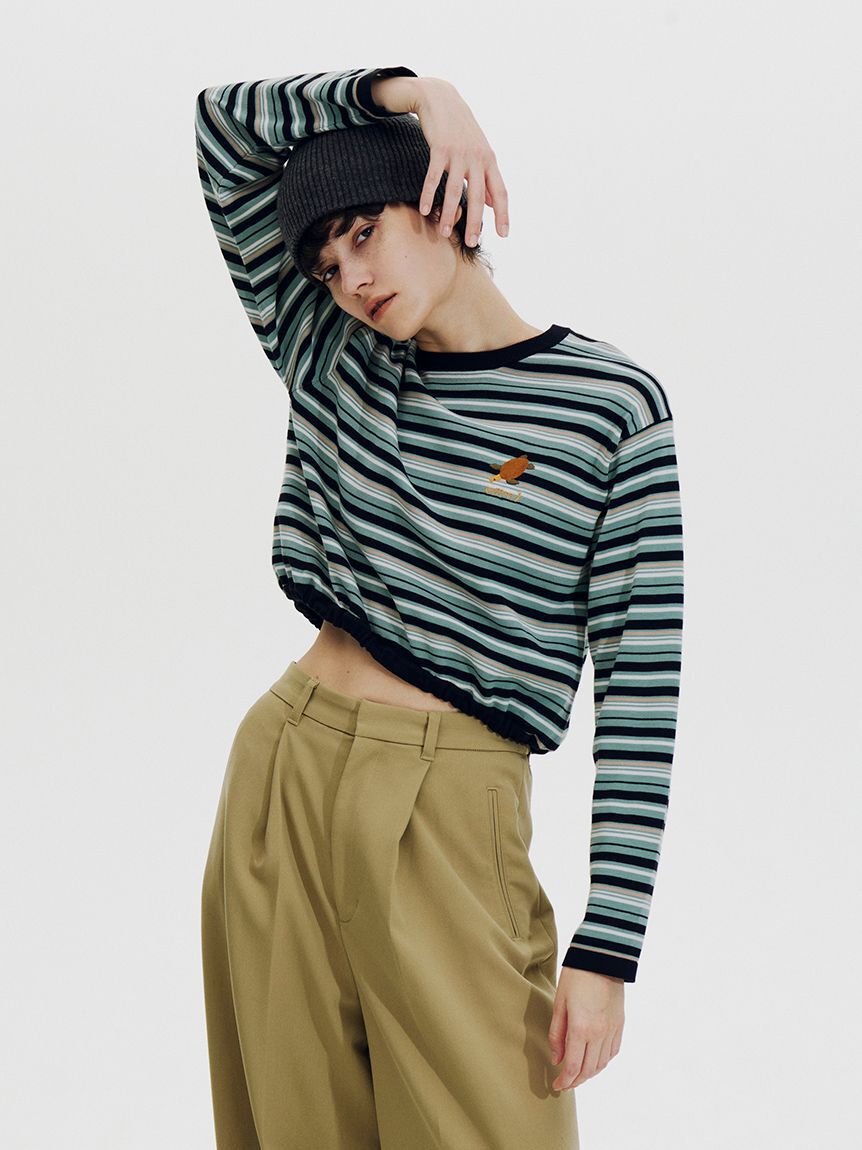 emmi atelier「【Global warming】ボーダーニットトップス」|ニット・セーター|MNT