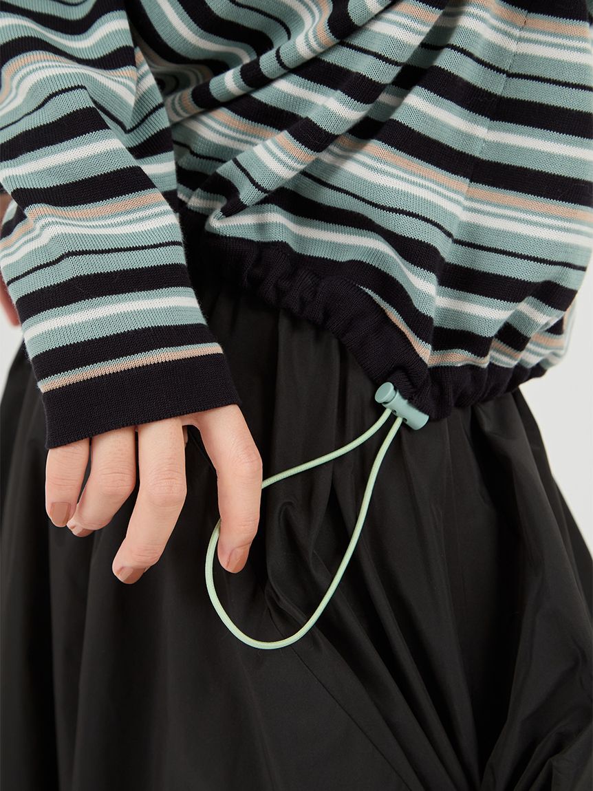 emmi atelier「【Global warming】ボーダーニットトップス」|ニット・セーター|