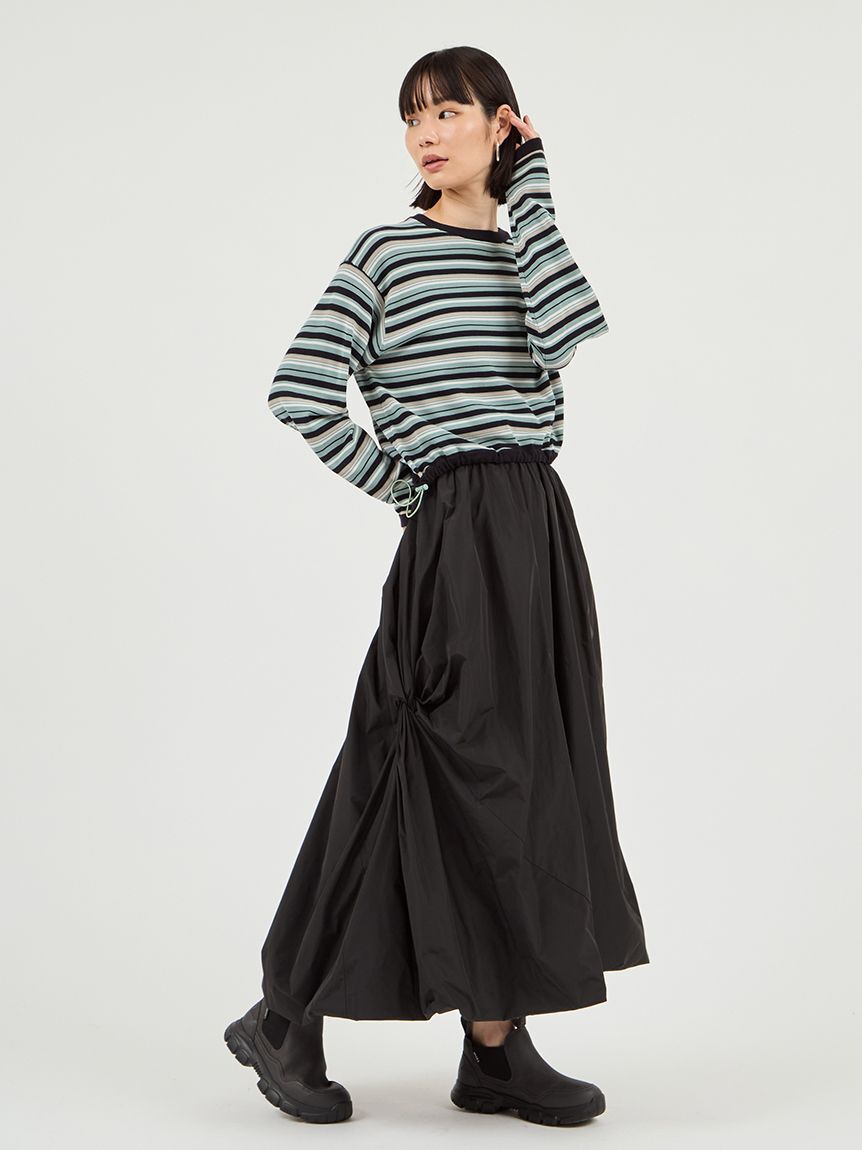 emmi atelier「【Global warming】ボーダーニットトップス」|ニット・セーター|