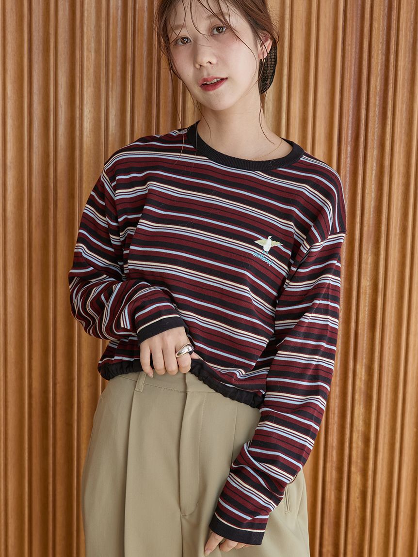 emmi atelier「【Global warming】ボーダーニットトップス」|ニット・セーター|BUR