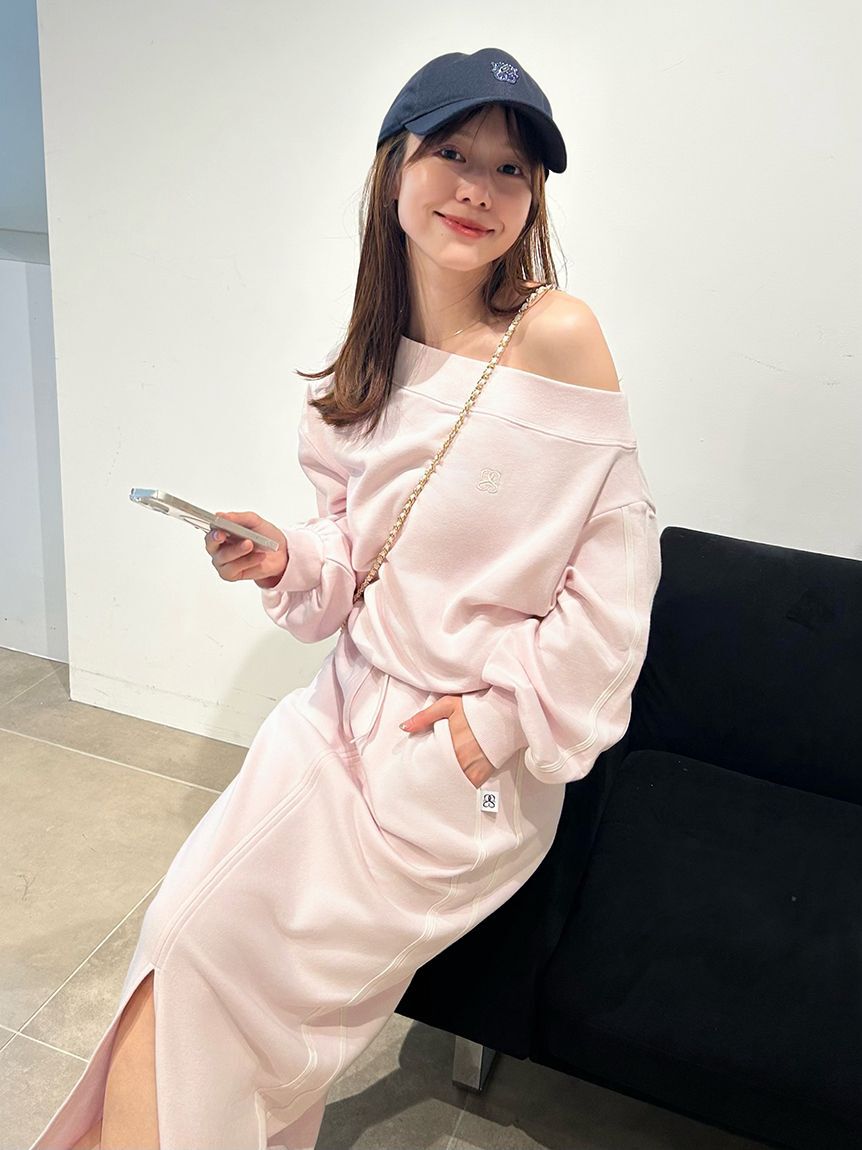 SNIDEL「【WEB限定カラーあり】UVカットワンショルスウェットプルオーバー」|スウェット・ジャージ|