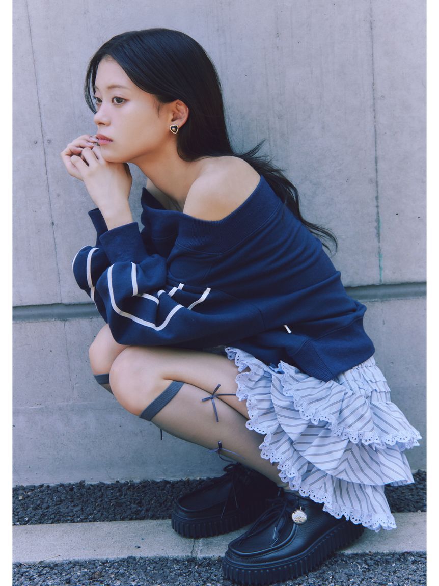 SNIDEL「【WEB限定カラーあり】UVカットワンショルスウェットプルオーバー」|スウェット・ジャージ|