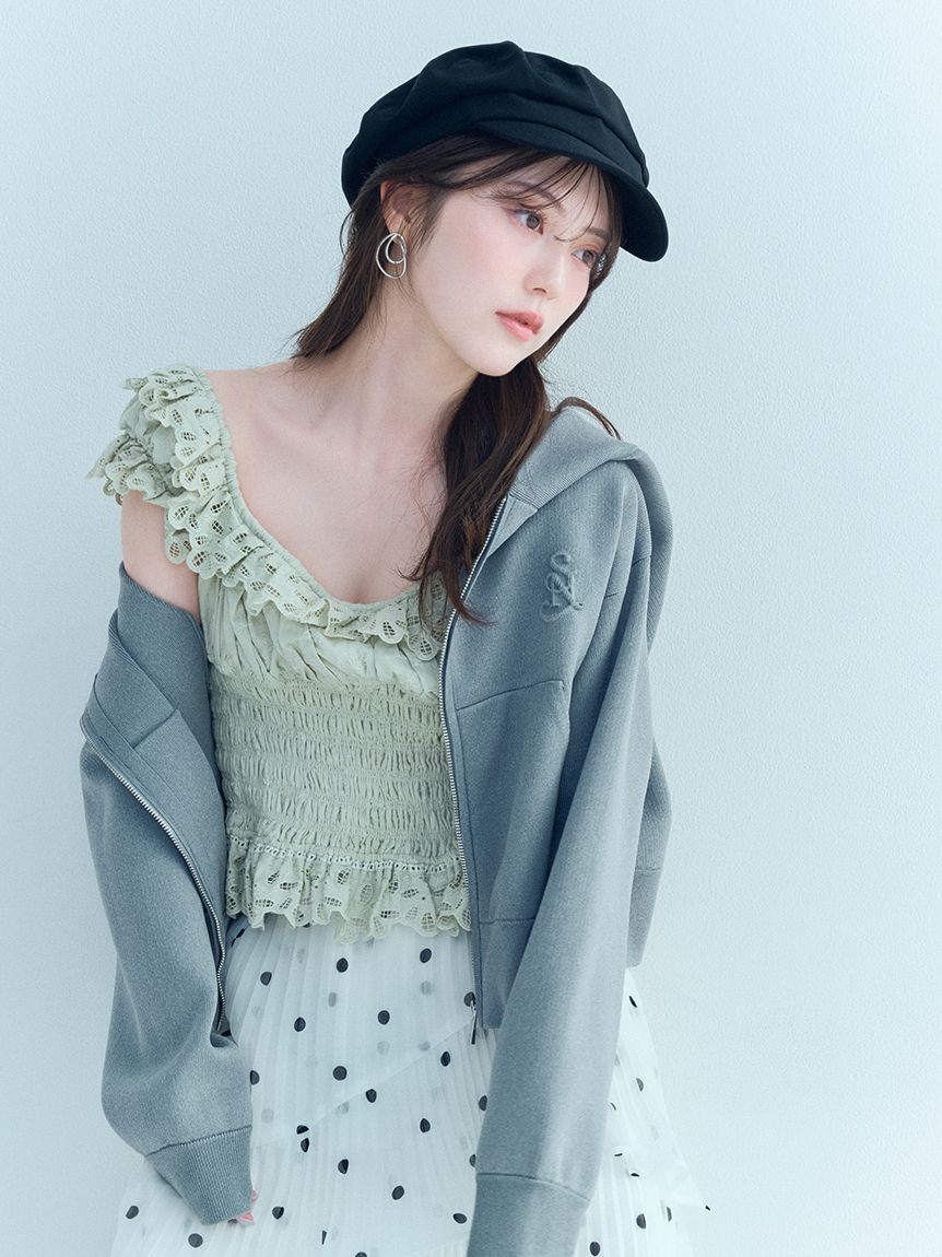 SNIDEL「コットンシャーリングブラウス」|シャツ・ブラウス|