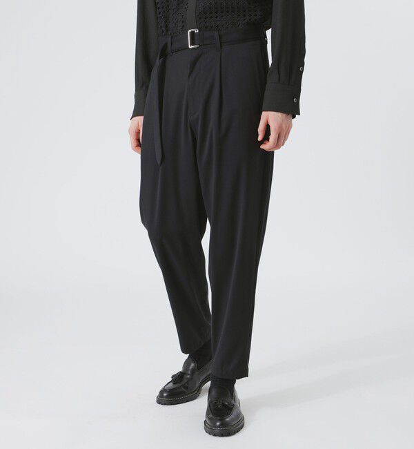  「ベルテッド スラックス」|その他|ブラック