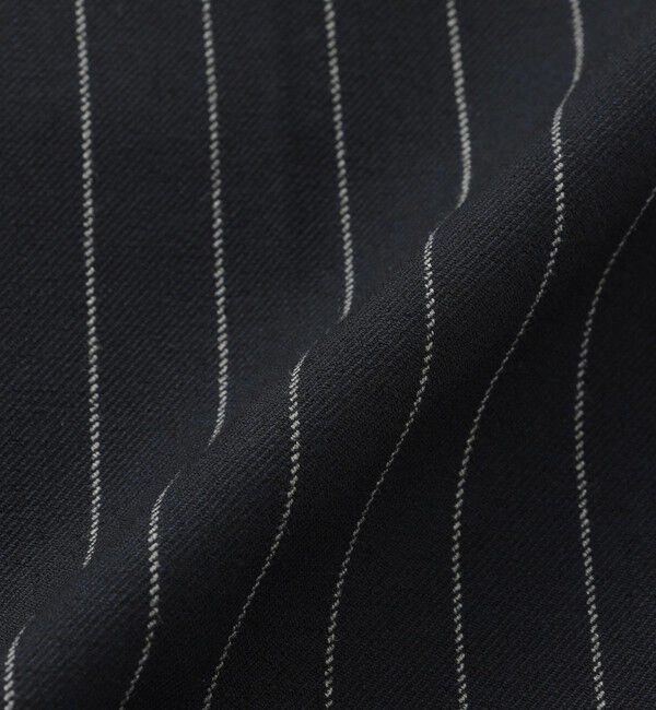  「シンセティックレザーコンビ ストライプスリムスラックス」|スラックス|