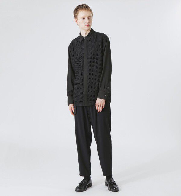 「ダイヤブレイドレースコンビシャツ」|シャツ・ブラウス|