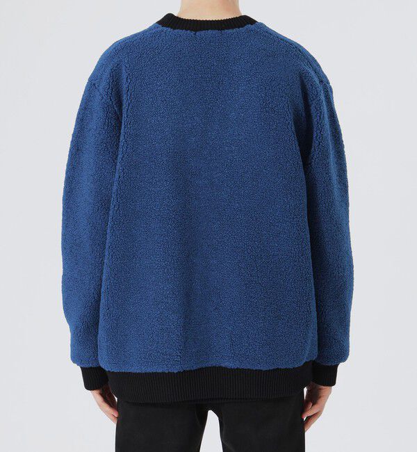  「【UNISEX】ボアコンビニットカーデ」|ニット・セーター|